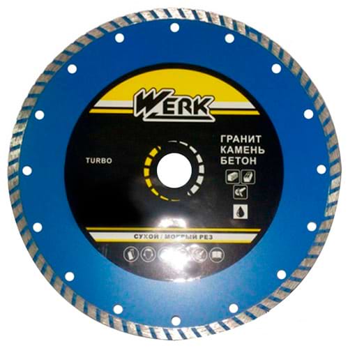 Диск алмазный Werk Turbo 125*7*22.225 WE110111/4232614 WERK