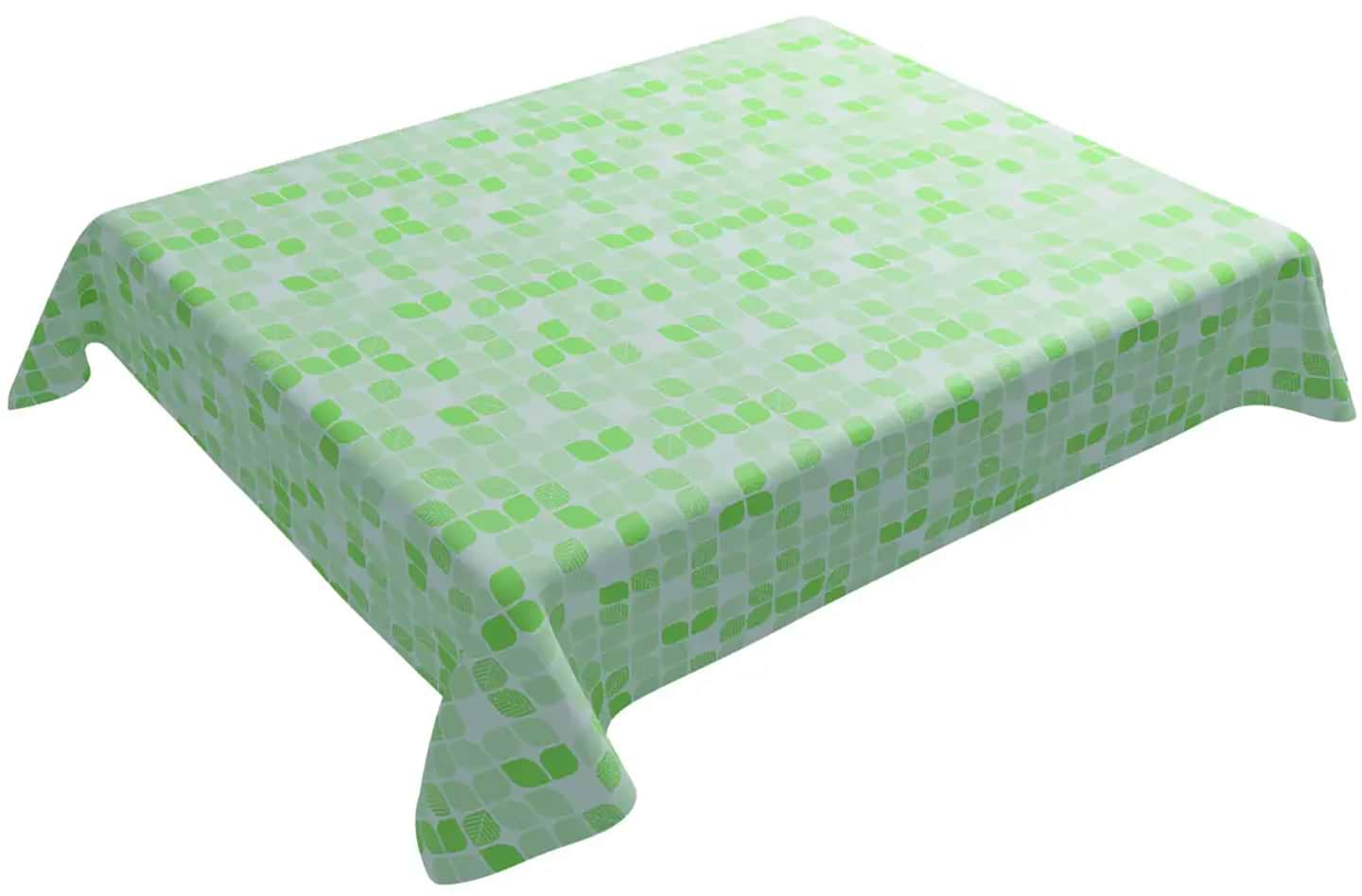 Скатертина прямокутна Werk Зелена мозаїка 100х137 см (WK-30003)