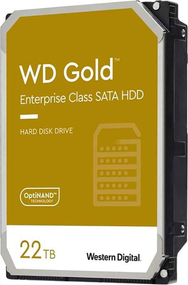 Жесткий диск внутренний Western Digital 22TB 3.5" SATA 7200 512MB Gold (WD221KRYZ)