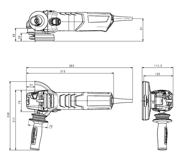 Фото - Болгарка Metabo WEVA 15-125 QUICK (600496000)