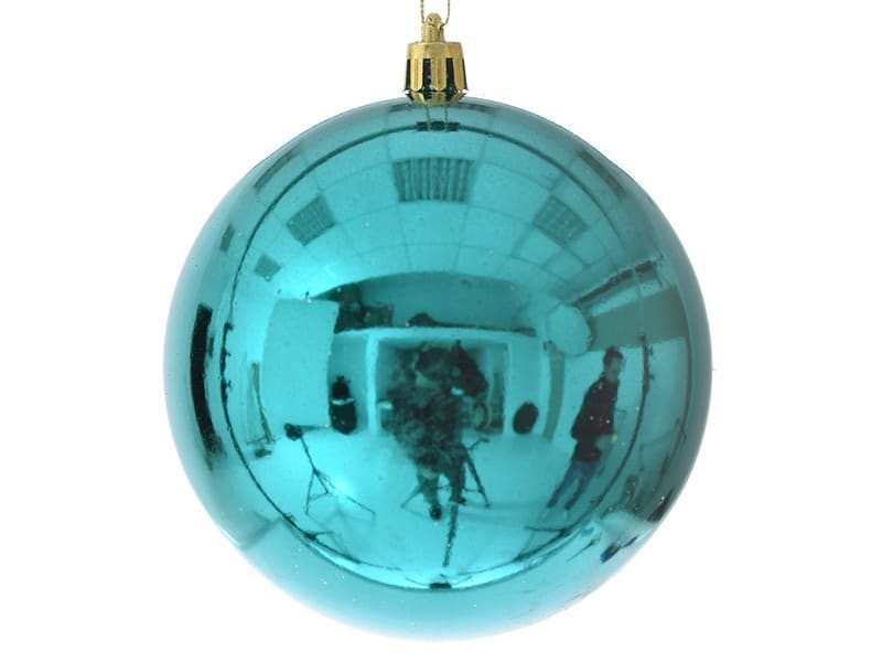 Набір ялинкових іграшок Lefard 4 шт. бірюза 10 см (681-052)