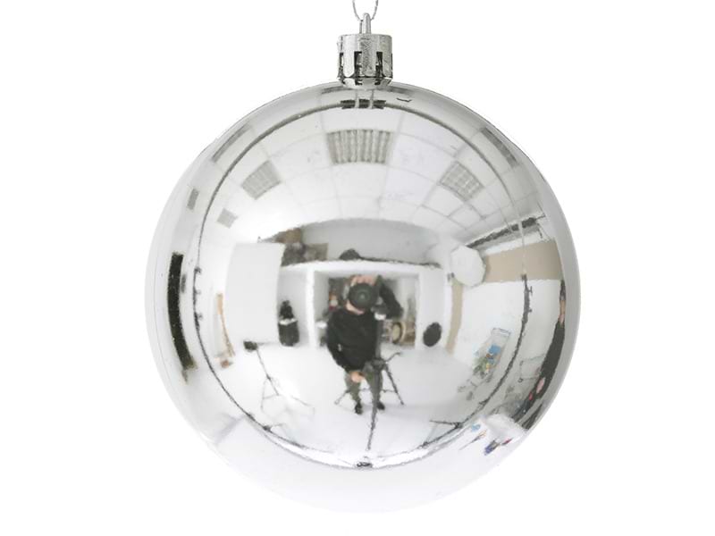 Набір ялинкових іграшок Lefard 6 шт. срібло 8 см (681-054)