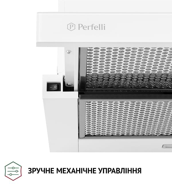 Фото - Витяжка вбудована Perfelli TL 6333 WH 700 LED GLASS