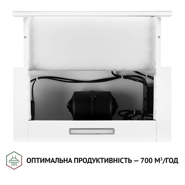 Фото - Витяжка вбудована Perfelli TL 6333 WH 700 LED GLASS