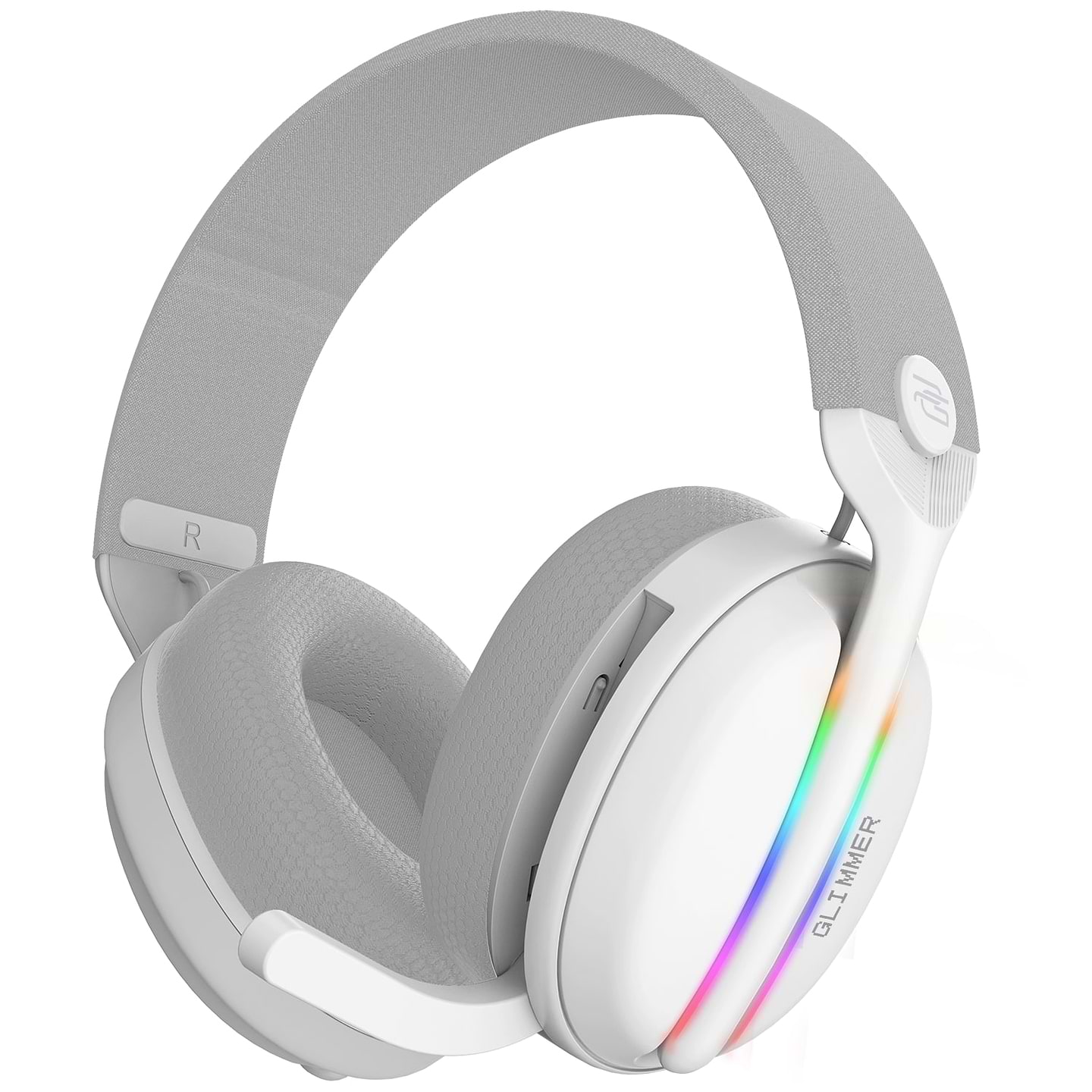 Гарнітура бездротова ігрова Proove Gaming Glimmer (APP) White/Purple (WHGL00022017) - Фото 1