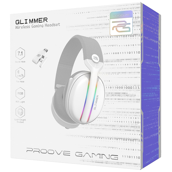 Фото - Гарнитура беспроводная игровая Proove Gaming Glimmer (APP) White/Purple (WHGL00022017)