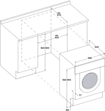 Фото - Стирально-сушильная машина встраиваемая Whirlpool BI WDWG 75148 EU