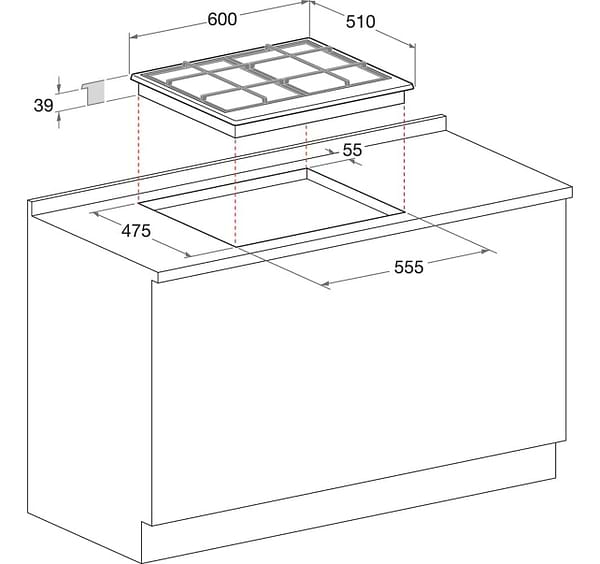 Фото - Варильна поверхня газова Whirlpool GMT6422AN