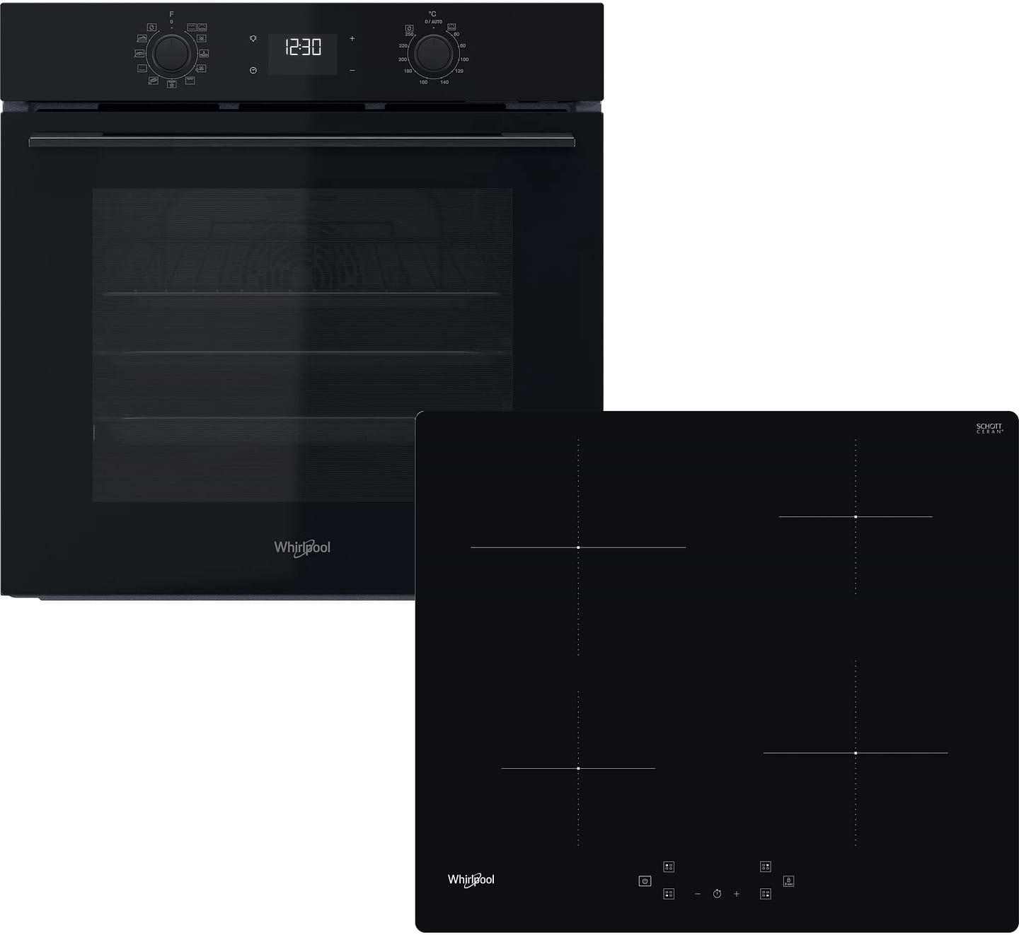 Духовой шкаф + варочная панель индукционная Whirlpool OMK58HU1B + WSQ4860NE - Фото 1