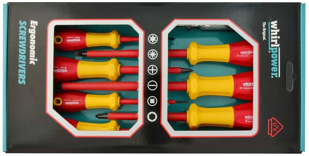 Набір викруток Whirlpower 8 шт. діелектричних (V11-808)
