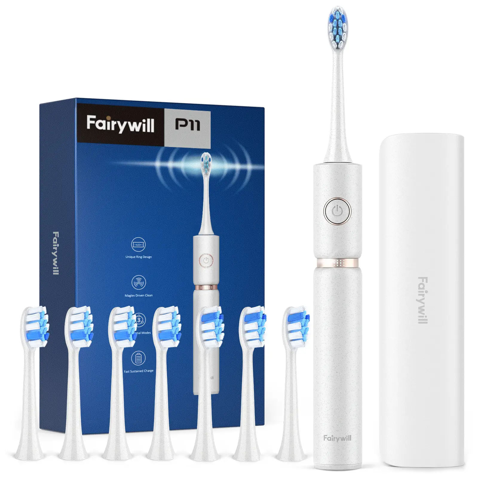 Зубная щетка электрическая Fairywill P11 White - Фото 1