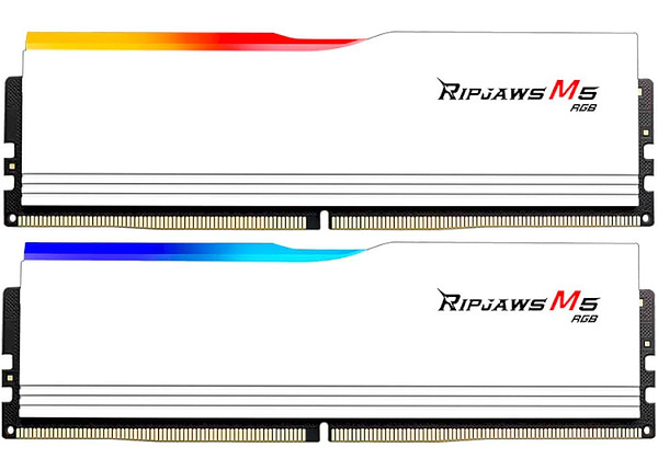 Фото - Память DDR G.Skill Ripjaws M5 RGB White DDR5-6400 32GB (2x16GB) (F5-6400J3239G16GX2-RM5RW)