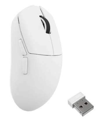 Мышь беспроводная Lemokey G1 USB-A/USB-C/WL/BT 8K White (G1-A2) - Фото 1