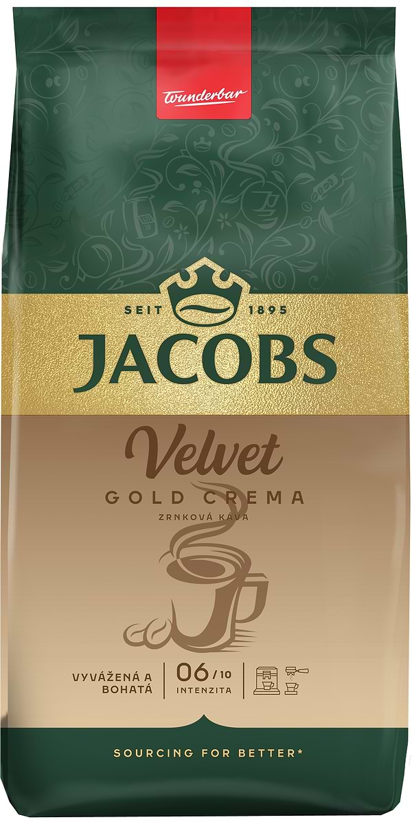 Фото - Кава в зернах Jacobs Velvet Gold Crema 1000г
