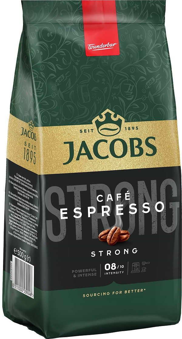 Фото - Кофе в зернах Jacobs Espresso 500г