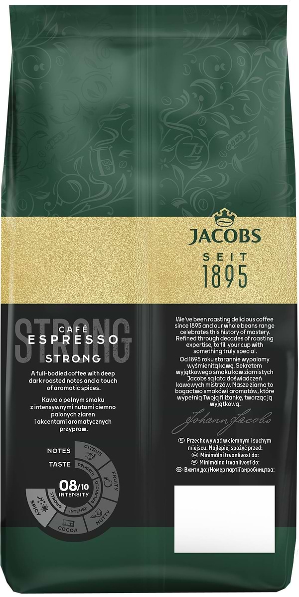 Фото - Кофе в зернах Jacobs Espresso 500г