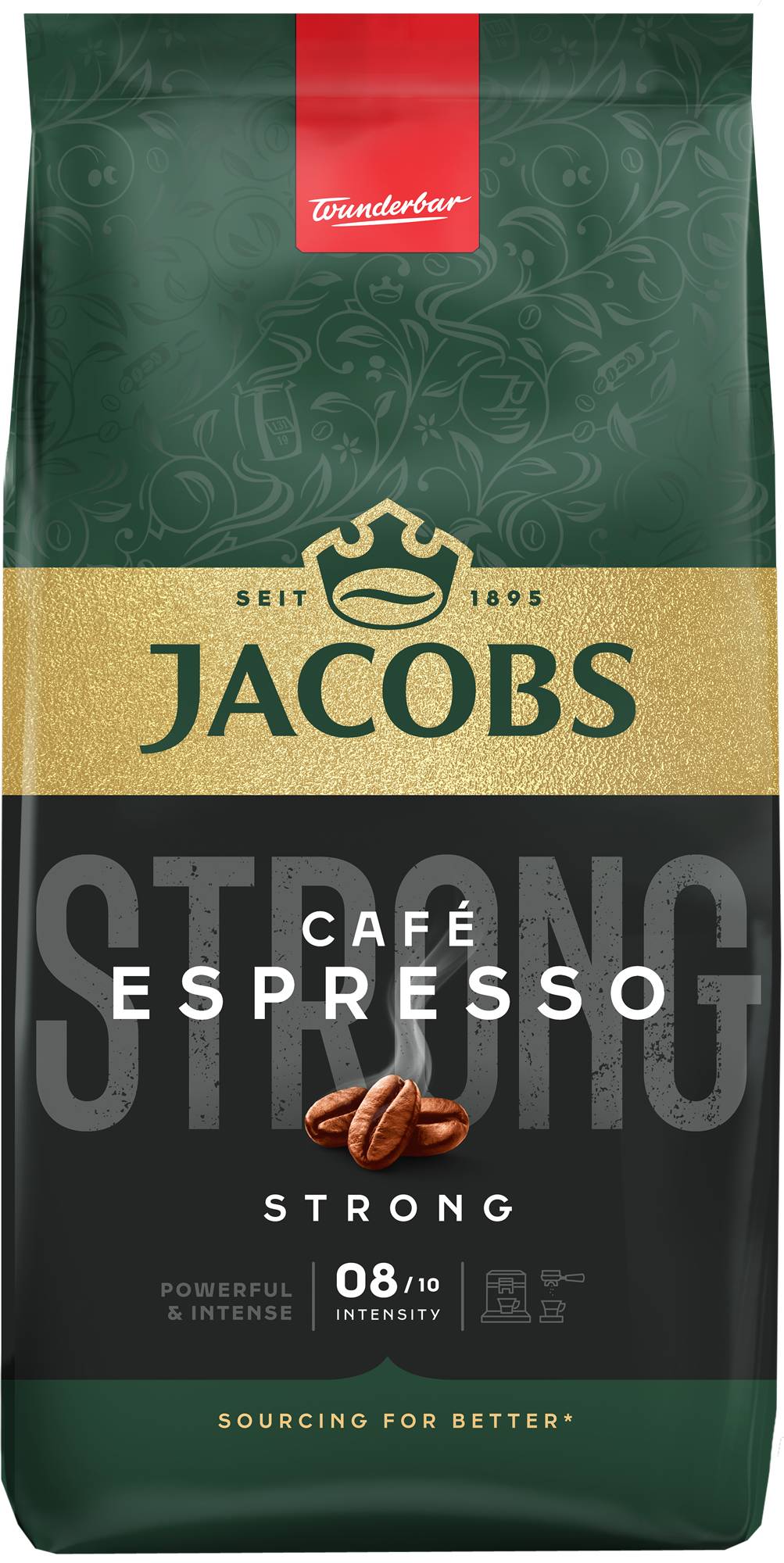 Кава в зернах Jacobs Espresso 500г - Фото 1