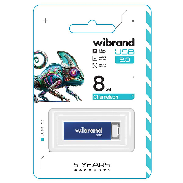 Фото - Флеш USB Wibrand USB 2.0 Chameleon 8Gb Blue (WI2.0/CH8U6U)
