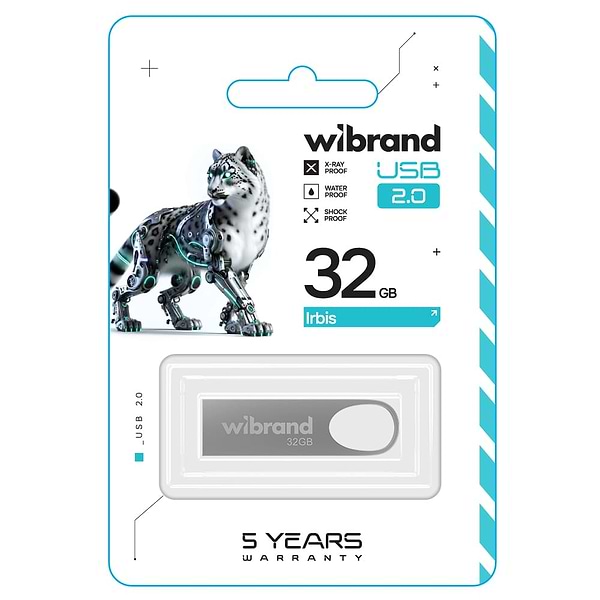Фото - Флеш USB Wibrand USB 2.0 Irbis 32Gb Silver (WI2.0/IR32U3S)