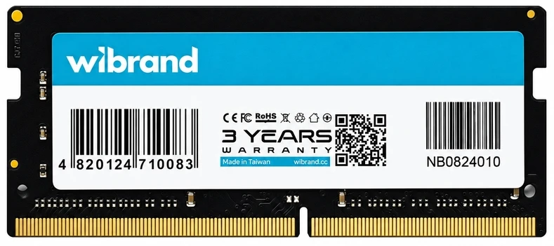 Пам'ять DDR Wibrand DDR3L 8GB 1600MHz CL11 SODIMM (WI1600DDR3LS/8GB)