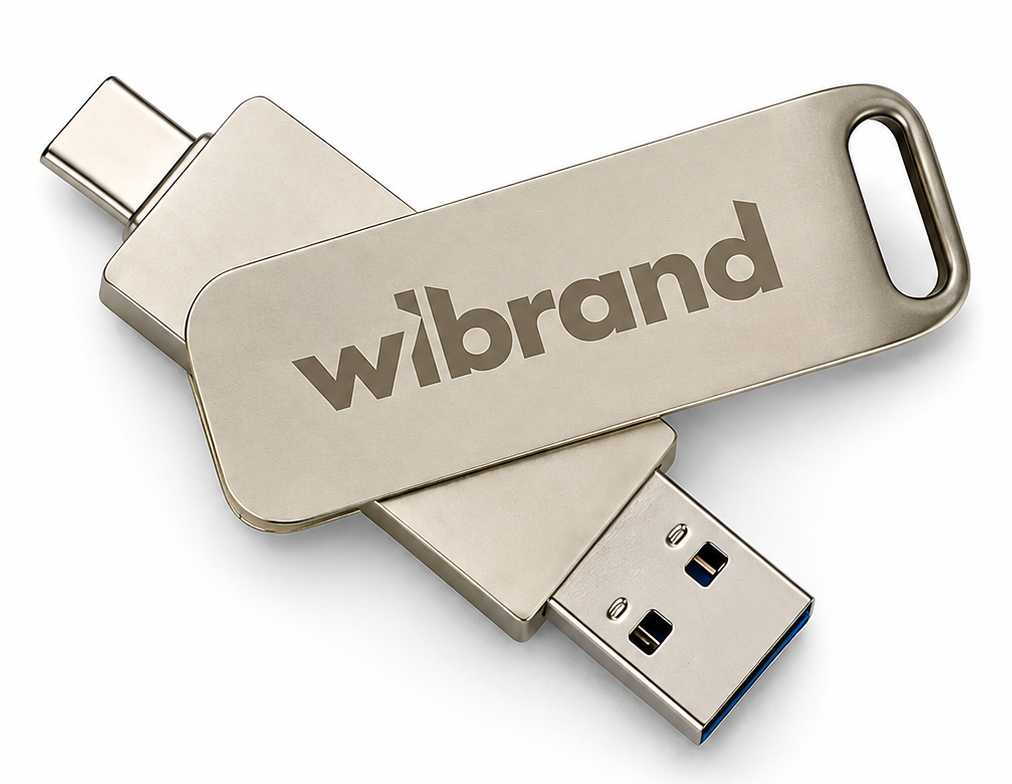SSD-накопитель внешний Wibrand Wolf 1TB USB 3.2 Gen.2 Type-C/Type-A Read/Write Silver (WIEXSSD/WO1TB)