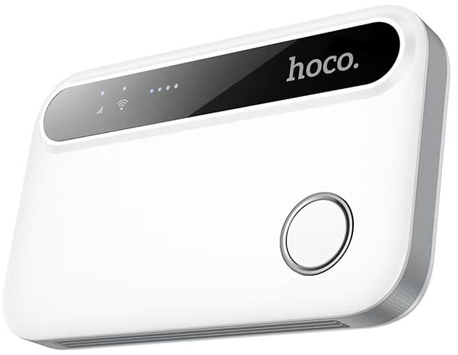 Маршрутизатор інтернет WiFi6+4G HOCO HI41 Mobile portable WiFi White (6942007647984)