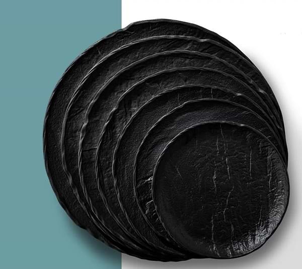 Фото - Тарілка обідня Wilmax Slatestone Black 25.5 см (WL-661126 / A)