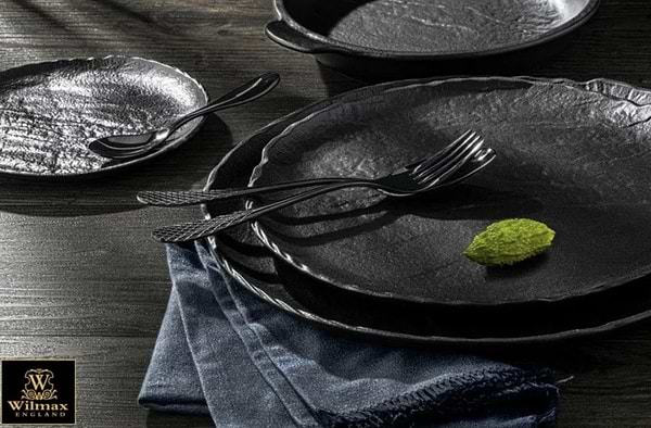 Фото - Тарілка обідня Wilmax Slatestone Black 25.5 см (WL-661126 / A)