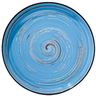 Тарелка обеденная Wilmax Spiral Blue 23 см (WL-669619 / A)