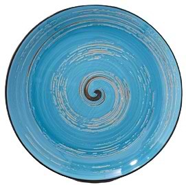 Фото - Тарелка десертная Wilmax Spiral Blue 20.5 см (WL-669612 / A)