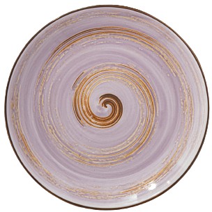 Фото - Тарілка обідня Wilmax Spiral Lavander 25.5 см (WL-669714 / A)