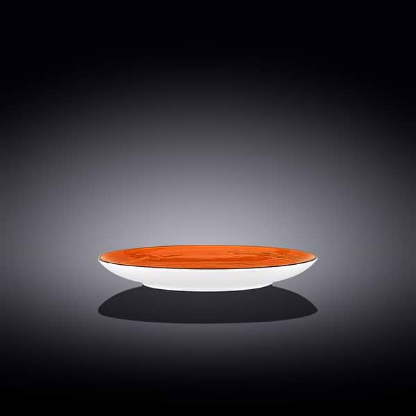 Фото - Тарелка десертная Wilmax Spiral Orange 20.5 см (WL-669312 / A)