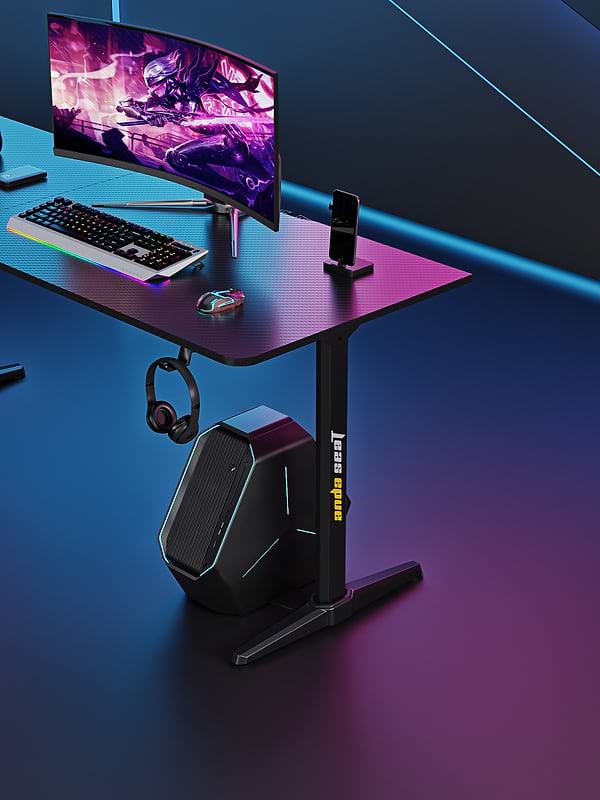 Фото - Стіл комп'ютерний Anda Seat Wind Seeker Black (AD-D-PT-1600-01-B)
