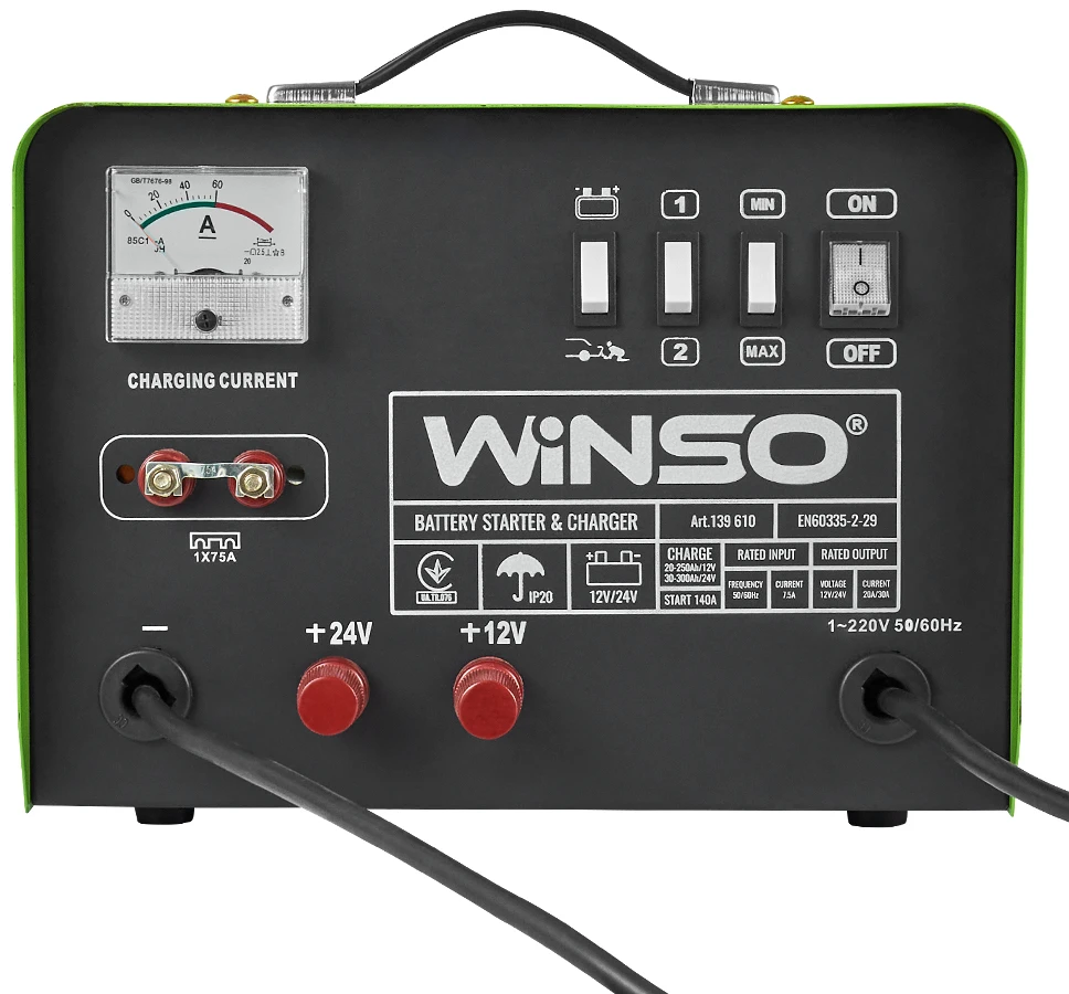 Пускозарядний пристрій Winso 12/24В 140А/45А (139610)