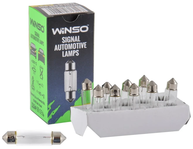 Автолампа Winso 12V C10W 10W 10 шт. (713220)