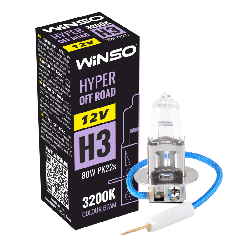 Автолампа Winso 12V H3 HYPER OFF ROAD 80W PK22s (712310)