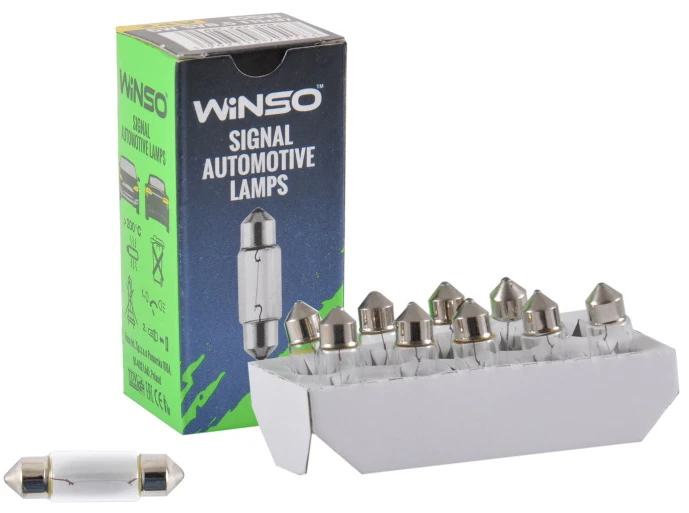Автолампа Winso 24V C5W 5W SV8.5 10 шт. (725180)