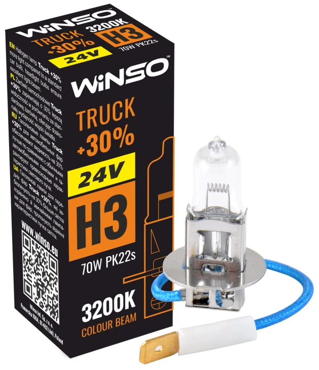 Автолампа Winso 24V H3 TRUCK 70W PK22s (724300)
