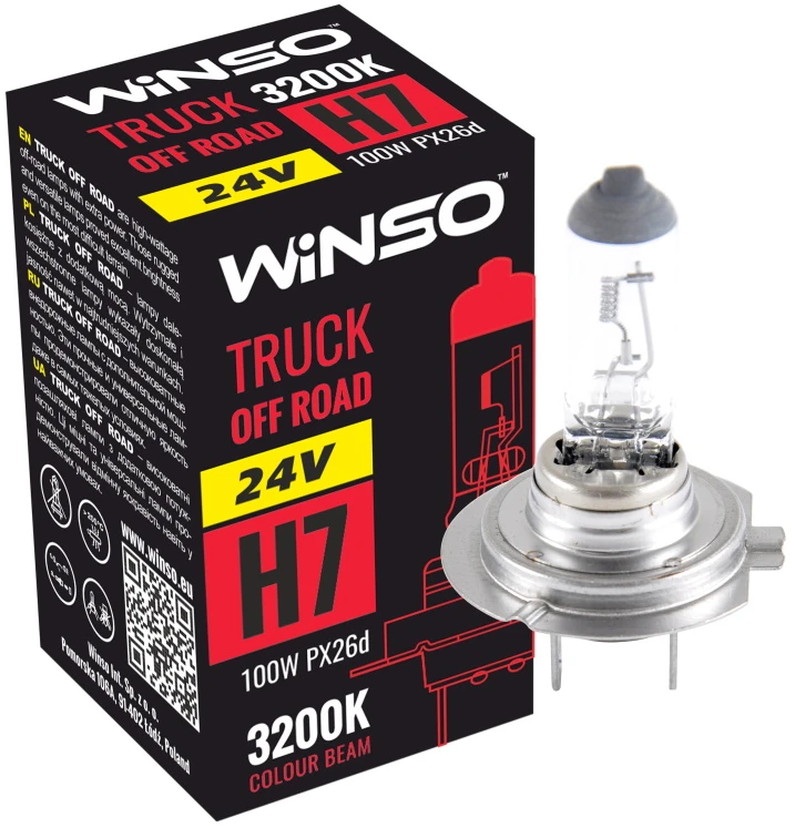 Автолампа Winso 24V H7 TRUCK OFF ROAD 100W PX26d (724710)