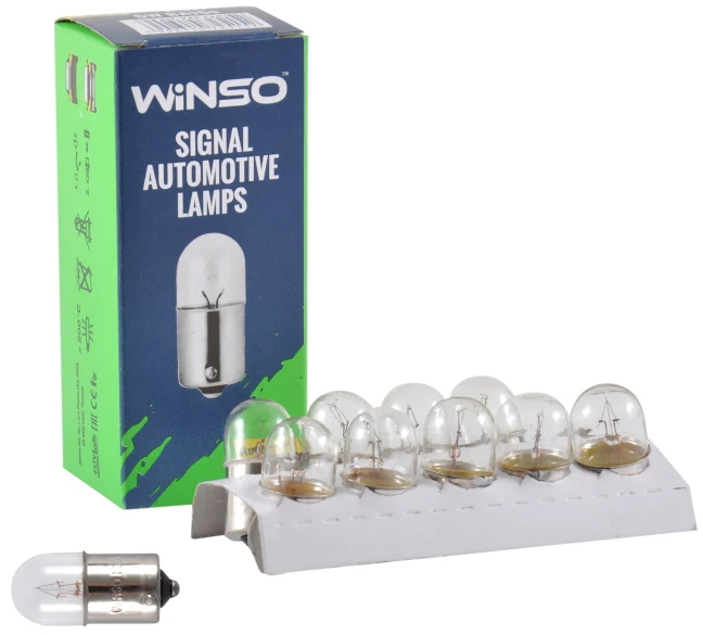 Автолампа Winso 24V R5W 5W BA15s 10 шт. (725150)