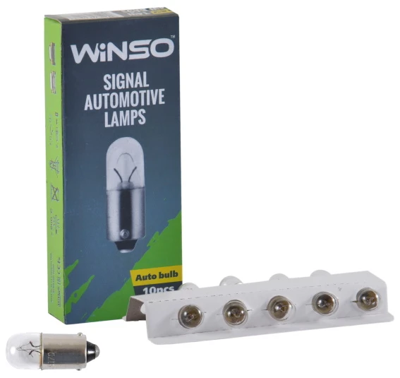 Автолампа Winso 24V T4W 4W BA9s 10 шт. (725170)