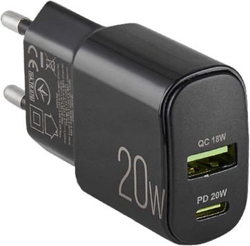 Мережевий зарядний пристрій Winso PRO PD20W USB-C+USB-A (220020)