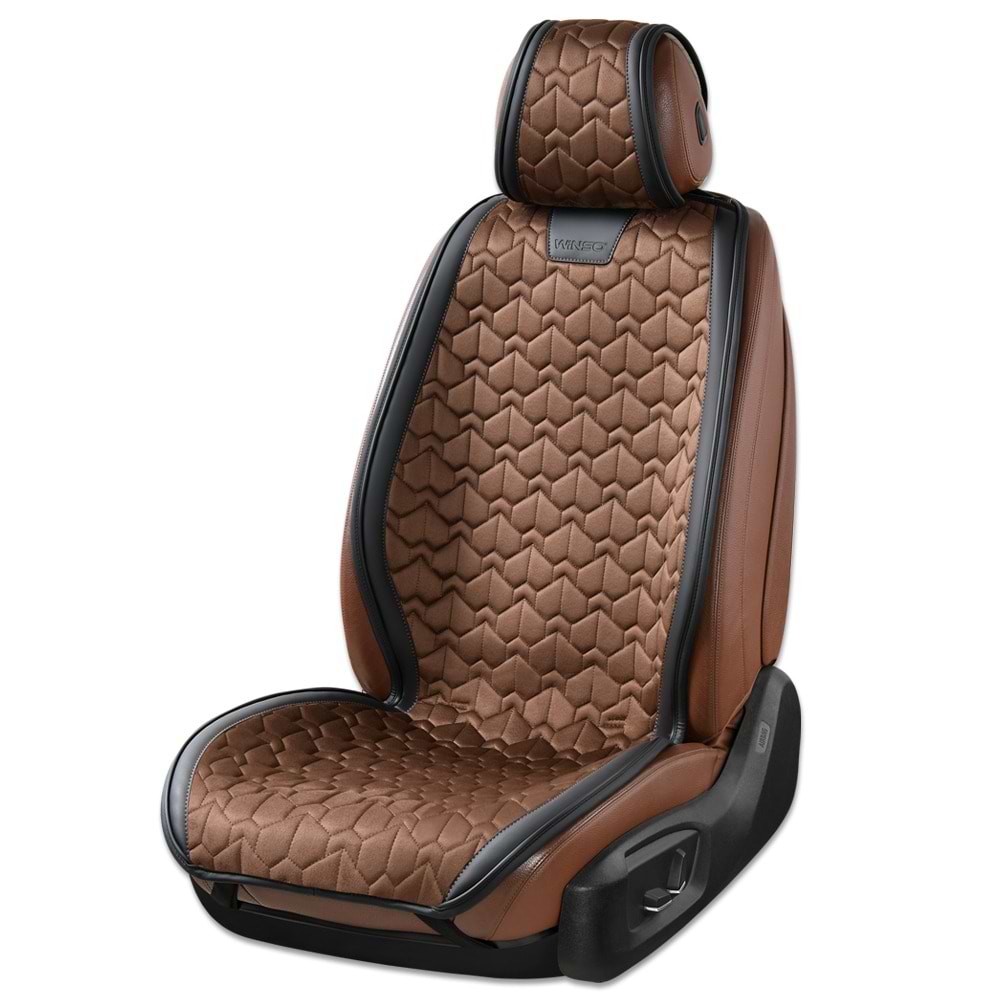 Комплект накидок на сидіння автомобіля Winso Pro SUPREME coffee-black 2 шт. (430410)