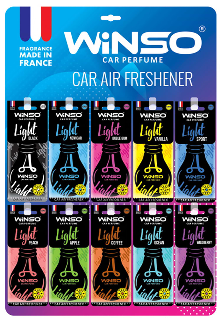 Ароматизатор для авто Winso Light в асортименті (500024)