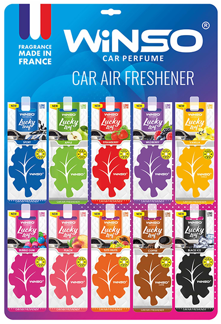 Ароматизатор для авто Winso Lucky Leaf в асортименті (500092)