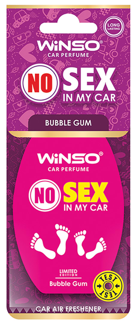 Ароматизатор для авто Winso NO Sex in My Car BUBBLE GUM (535840)