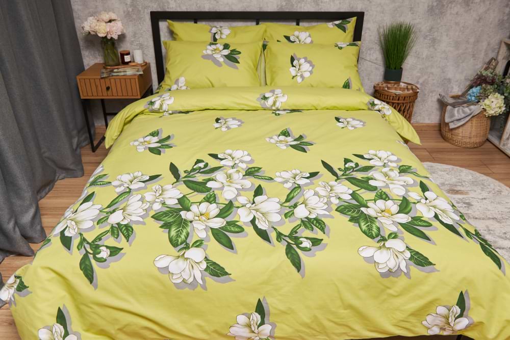 Комплект постельного белья Moon&Star Бязь Gold Люкс Wisteria 143х210х2 нав. 4х50х70 (MS-820005523)