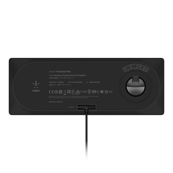 Фото - Беспроводное зарядное устройство Belkin MagSafe 3in1 Black (WIZ016VFBK)