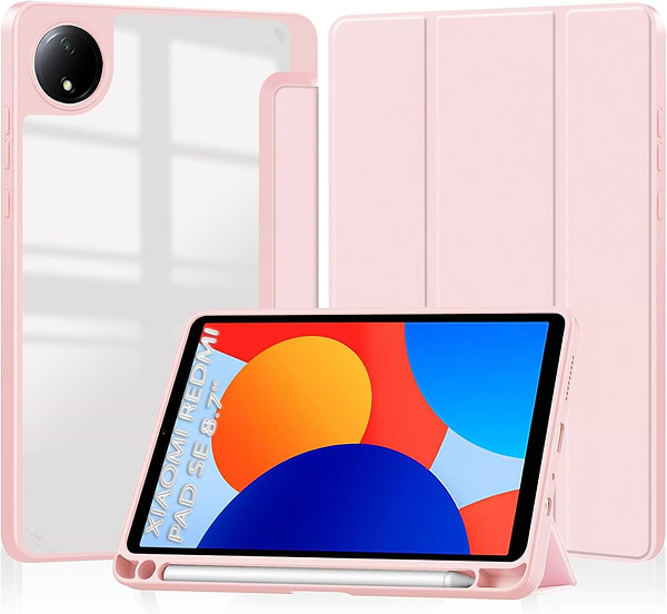 Фото - Чохол для планшета BeCover Soft Edge TPU з кріпленням для стілусу for Xiaomi Redmi Pad SE 8.7'' Pink (712570)