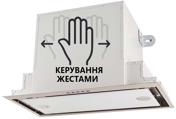 Фото - Витяжка вбудована Akpo WK-12 Neva Glass 1200 Inox+White 60